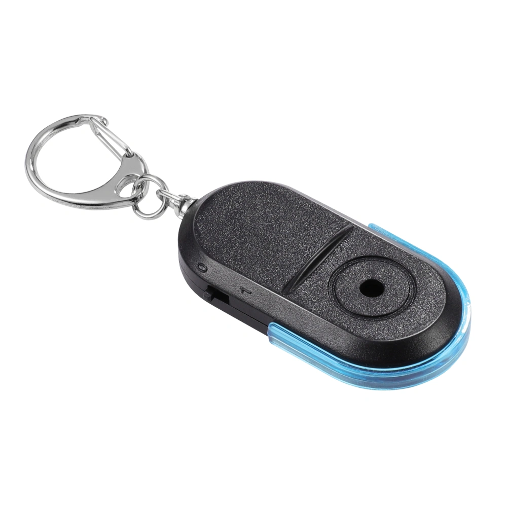 BESTOMZ Anti-Lost Whistle Key Locator Sound Control Keychain Finder with Beeping LED (Blue)