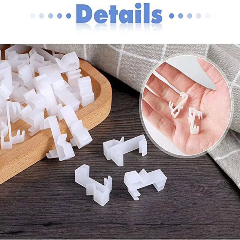 24pcs Blinds Baffle Clips Valance Clips Clear Window Blinds Repair Clips