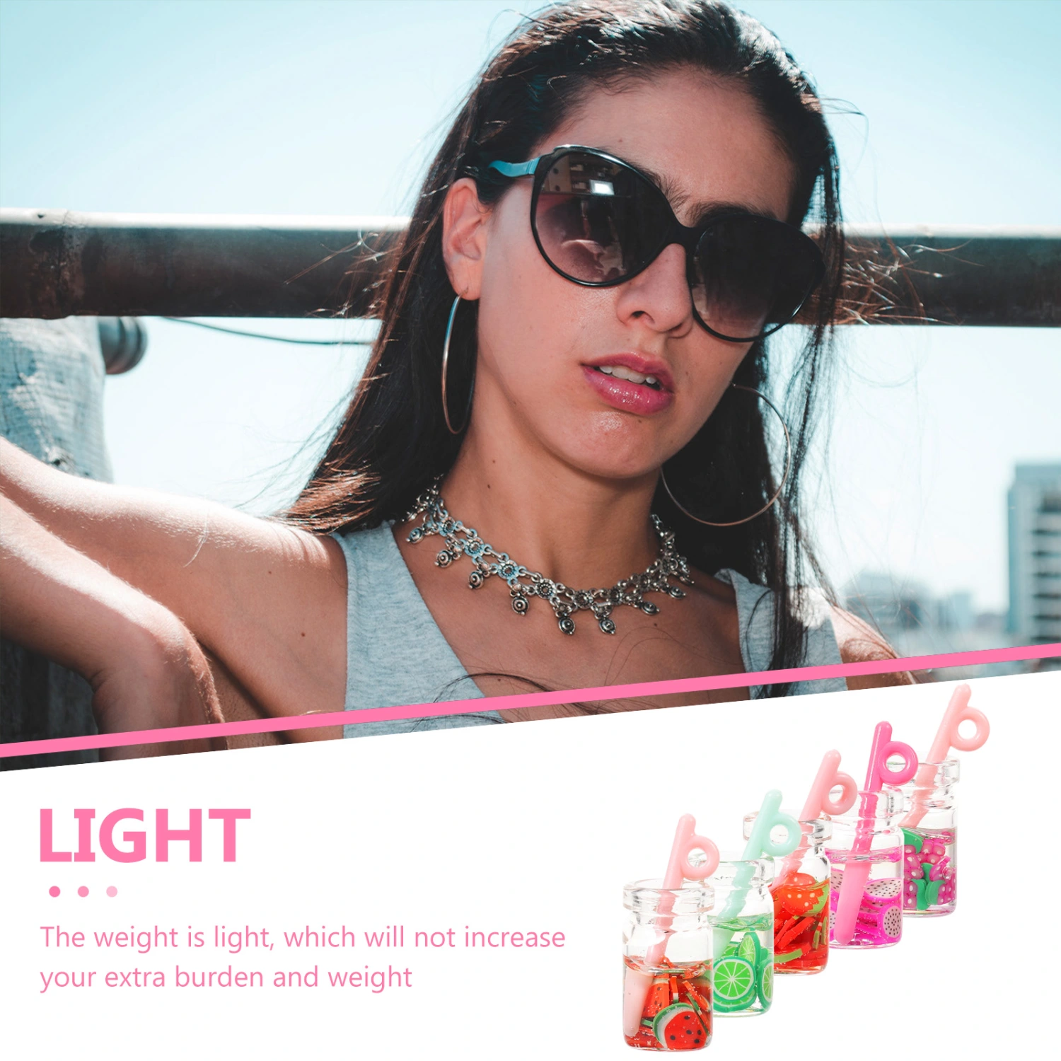 12Pcs Juice Cup Charms Jewelry Pendants Jewelry Making Charms for Handmade Decor (Random Style)