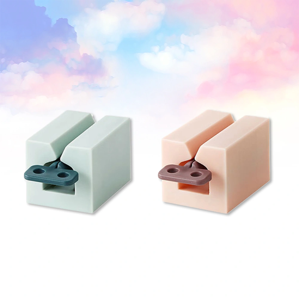 2pcs Plastic Toothpaste Squeezer Extruder Hand Style Durable for Home (Random Color)