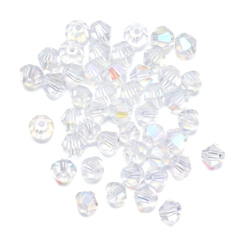 720pcs 4MM Transparent Crystal Beads Diamond Bead DIY Handicraft Accessories for Jewelry Necklace Craft Making