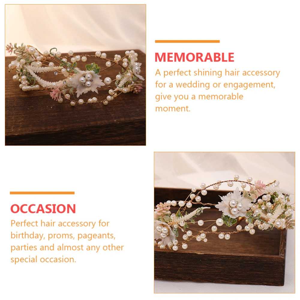 1pc Leaf Design Bride Headband Women Hair Elegant Wedding Accessories