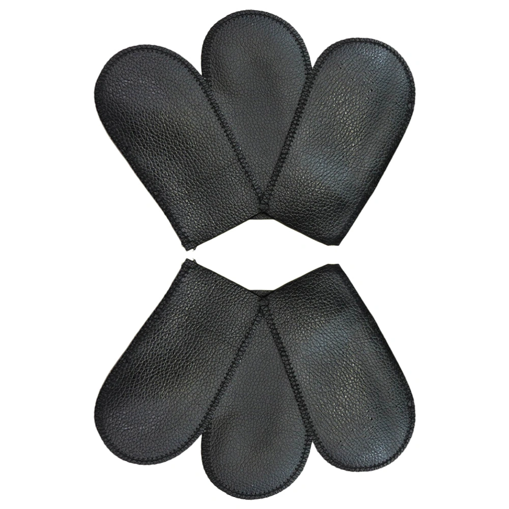 6pcs Piano Foot Pad Leather Protective Sleeves Piano Pedal Protective Covers