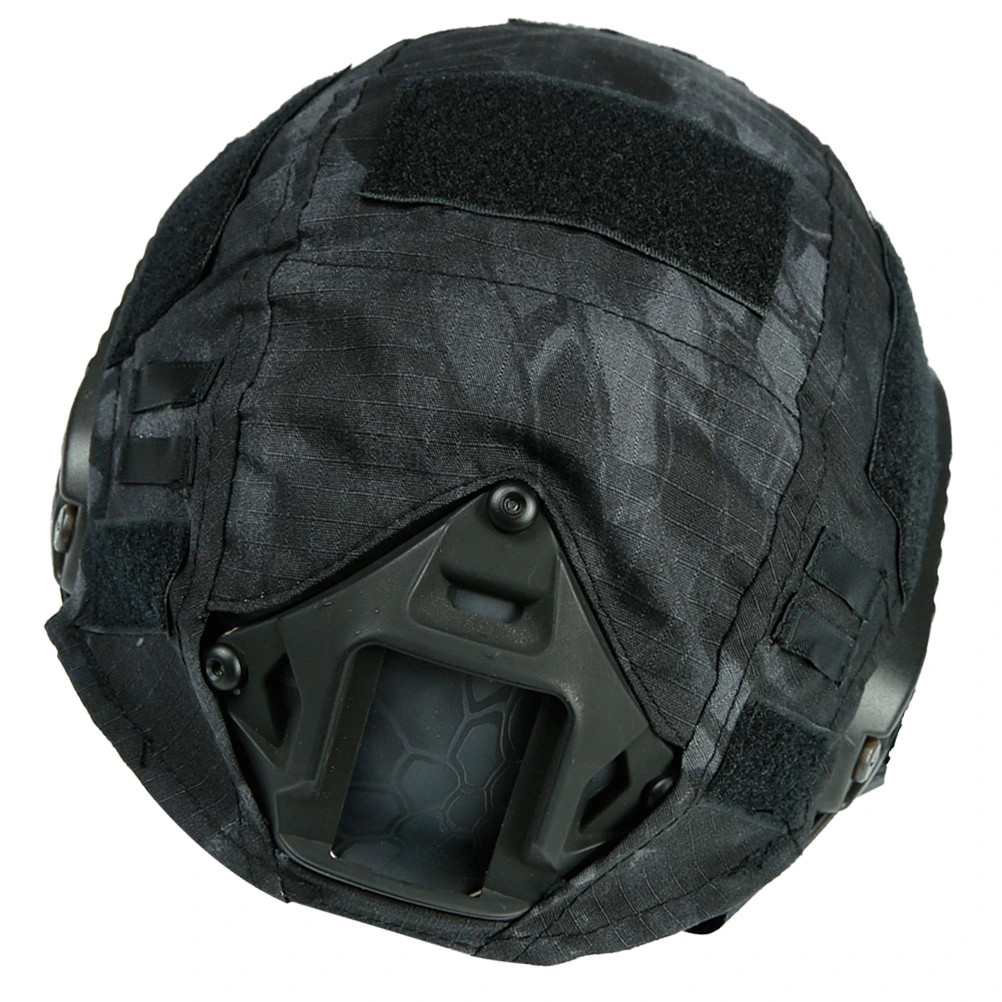 36x26x1cm Safety Airsoft Helmet Military Style Helmet Jungle Camouflage Series Safty Helmet ( Black Python Lines)