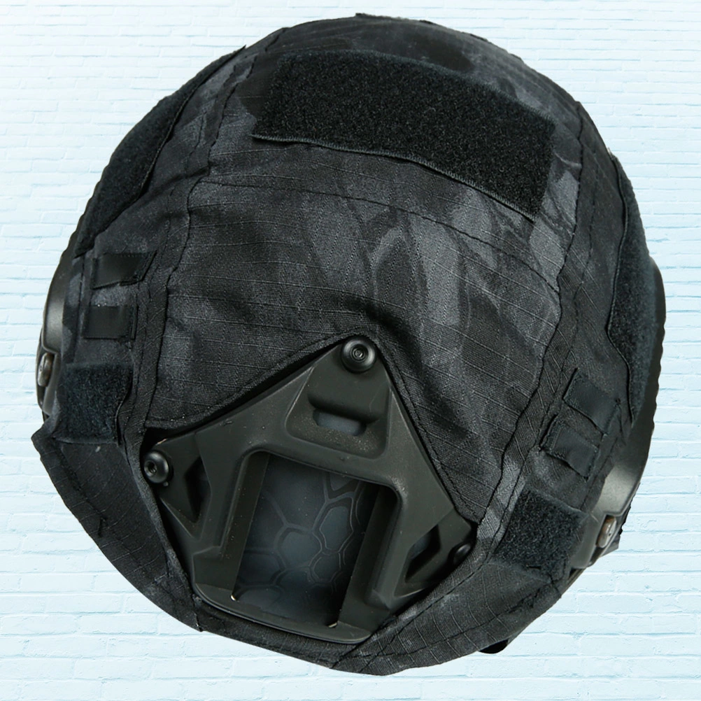 36x26x1cm Safety Airsoft Helmet Military Style Helmet Jungle Camouflage Series Safty Helmet ( Black Python Lines)