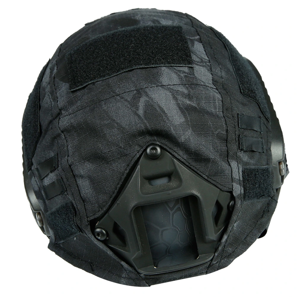 36x26x1cm Safety Airsoft Helmet Military Style Helmet Jungle Camouflage Series Safty Helmet ( Black Python Lines)