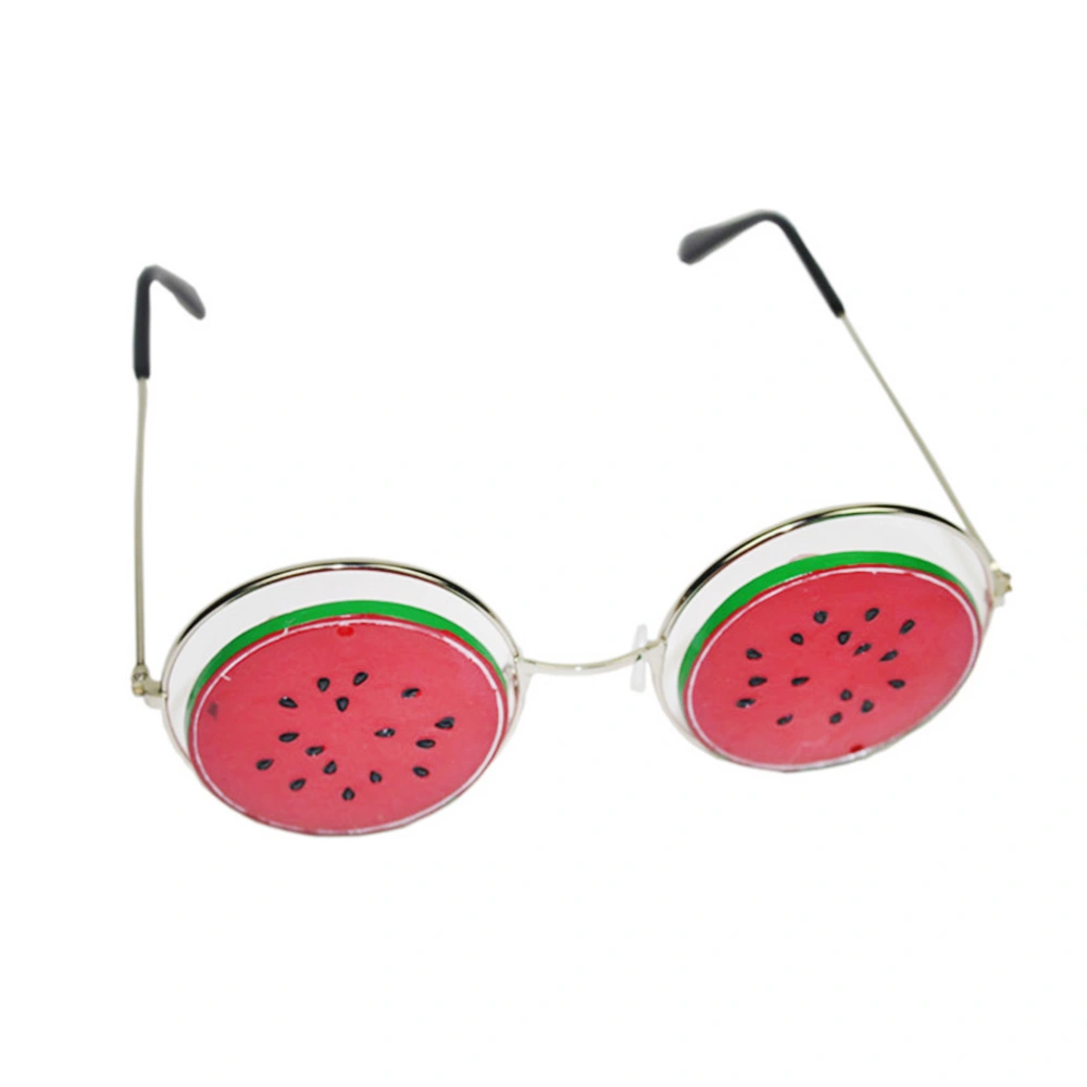 Funny Dance Party Makeup Glasses Watermelon Eyeglasses for Masquerade Party (Red)