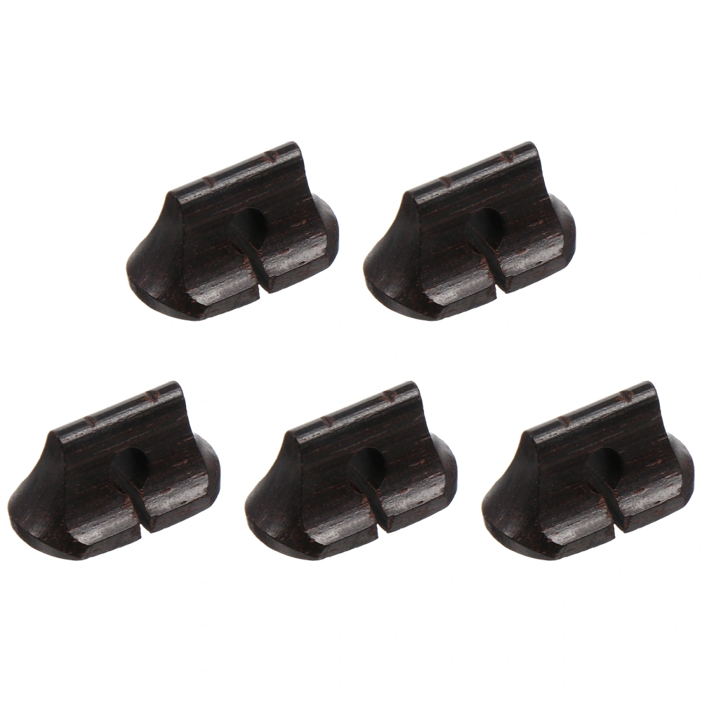 5pcs Chinese Erhu Ebony Bridges Wooden Musical Instrument Parts Musical Accessories