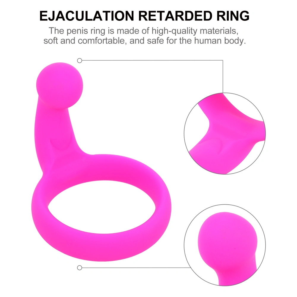 1pc Safety Penis Lock Ring Silicone Penis Massage Ring Lasting Sex Toy