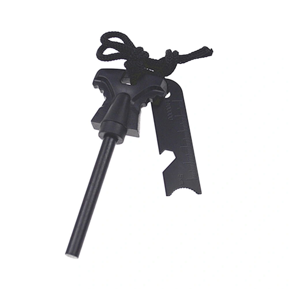Shaped Fire Starter Flint Firesteel Magnesium Rod Lighter Bushcraft Ignition Kits for Outdoor Travel Camping Adventure Hunting
