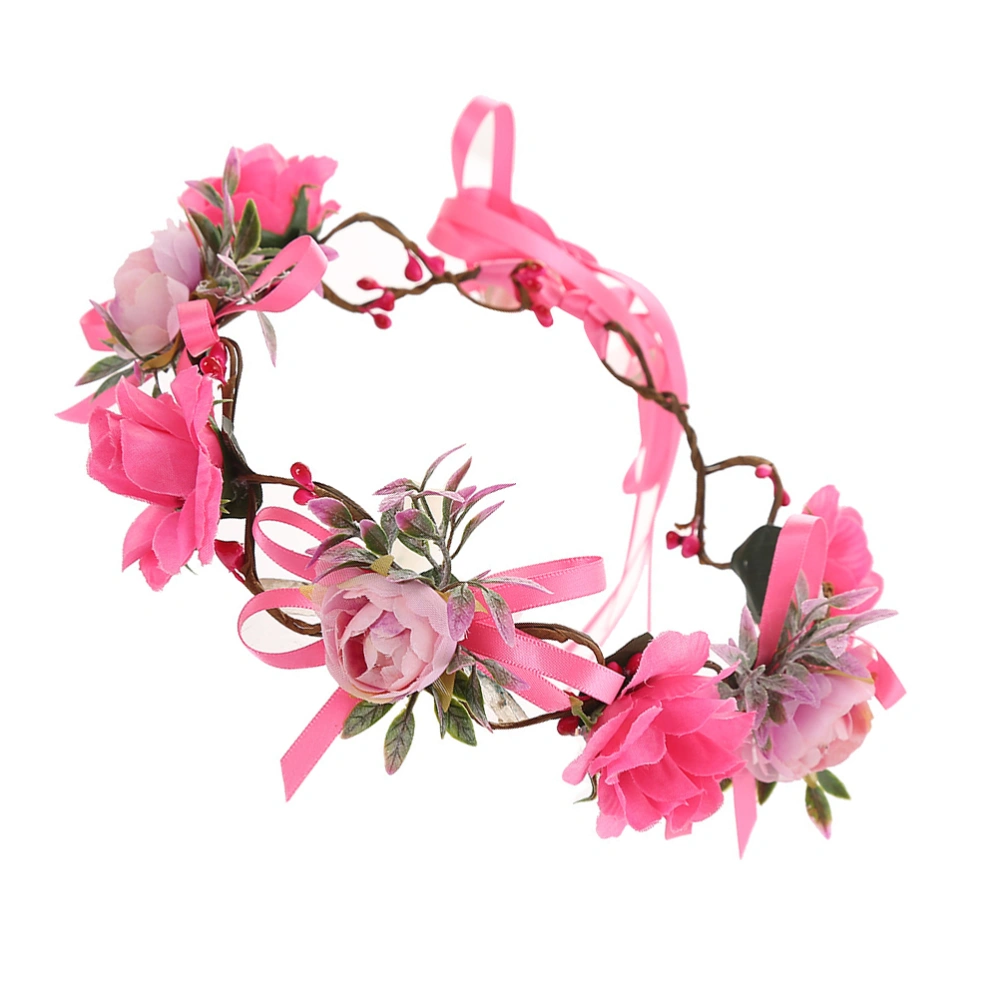 DIY Bridal Headband Simulation Flower Headband Wedding Dress Accessories