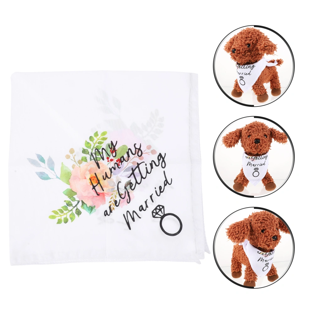 1PC Dog Wedding Bandana Pet Accessories Pet Scarf Pet Wedding Photo Prop