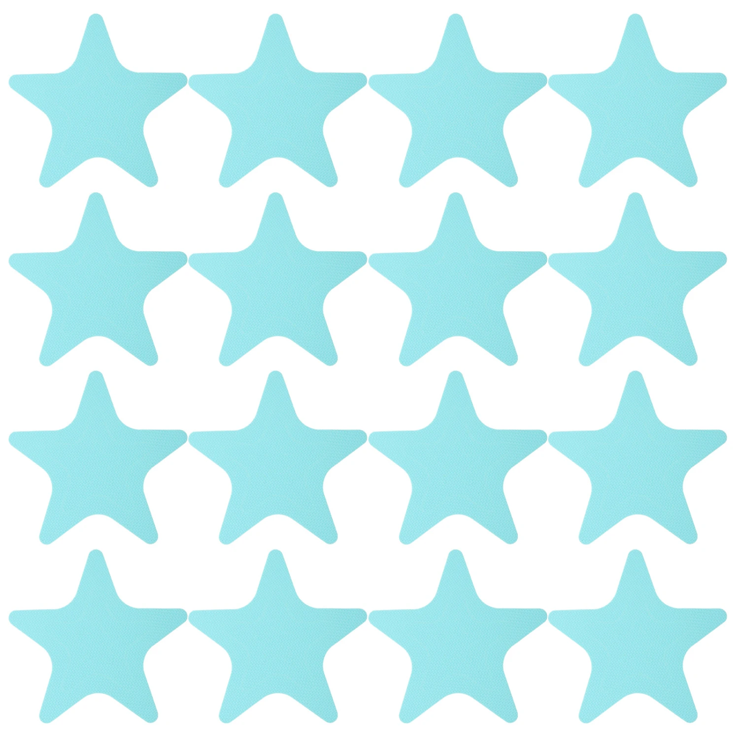 20Pcs Pentagram Design Bathroom Stickers Bathroom Non-Slip Sticker Ground Stickers