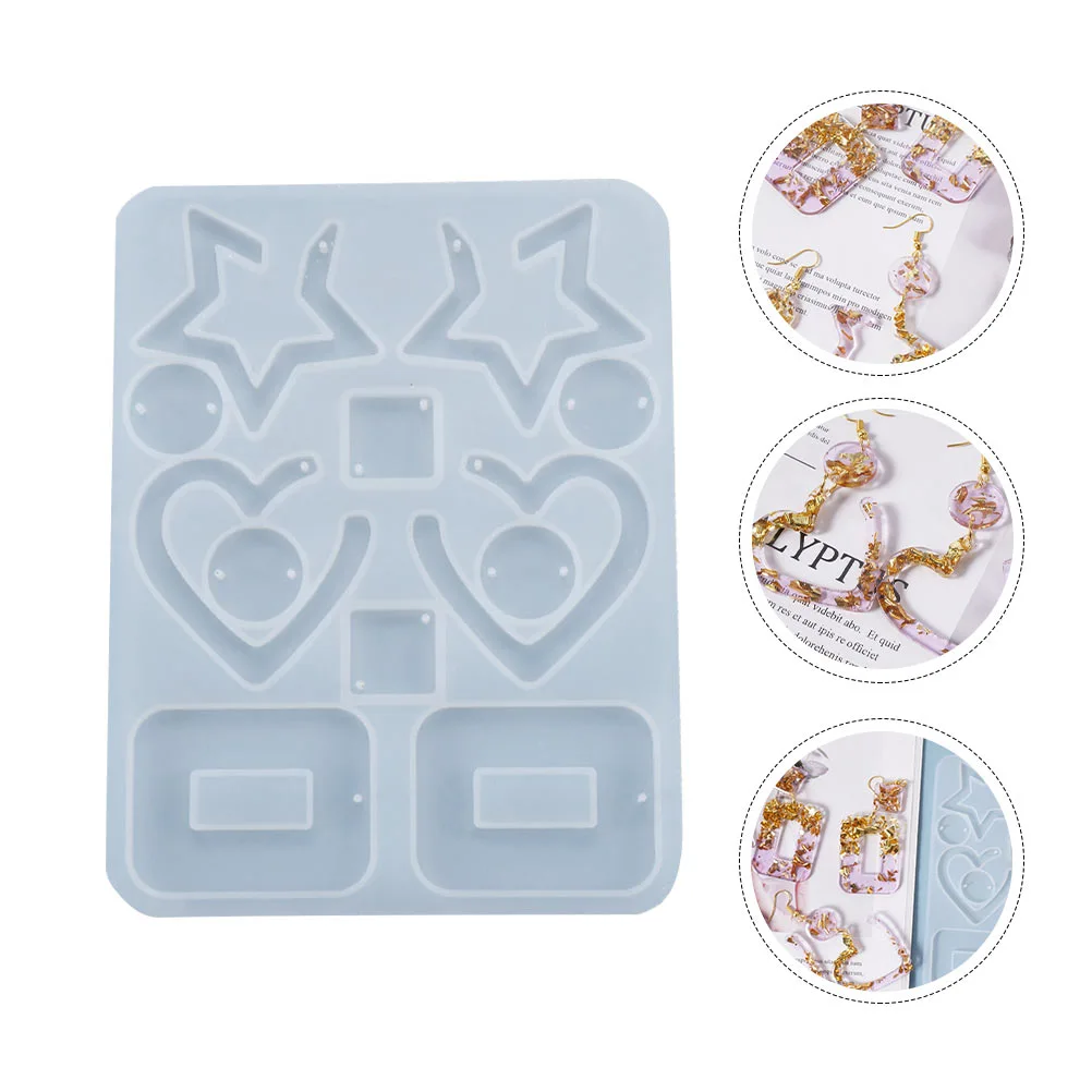 2pcs Pendant Earring DIY Making Mold Jewelry Mold DIY Crafts Material Mold