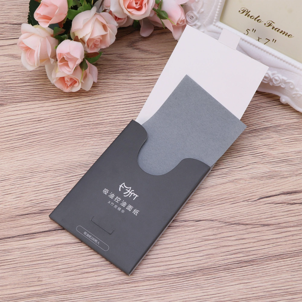 300pcs Natural Bamboo Charcoal Oil Absorbing Tissues Premium Skin Care Make Up Facial Oil Blotting Paper