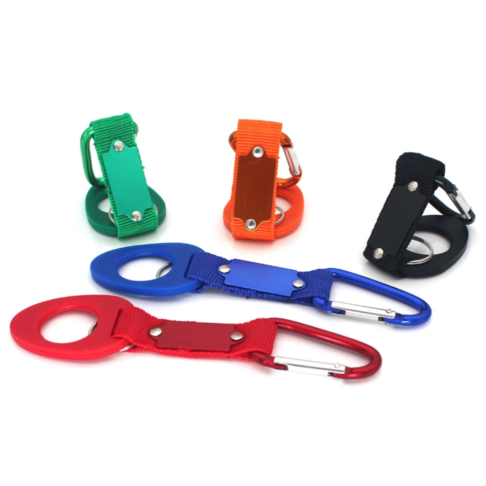 3pcs Practical Hanging Buckle Portable Water Bottle Carrier Clip Kettle Hook Buckle Holder Clip for Outdoor (Green)