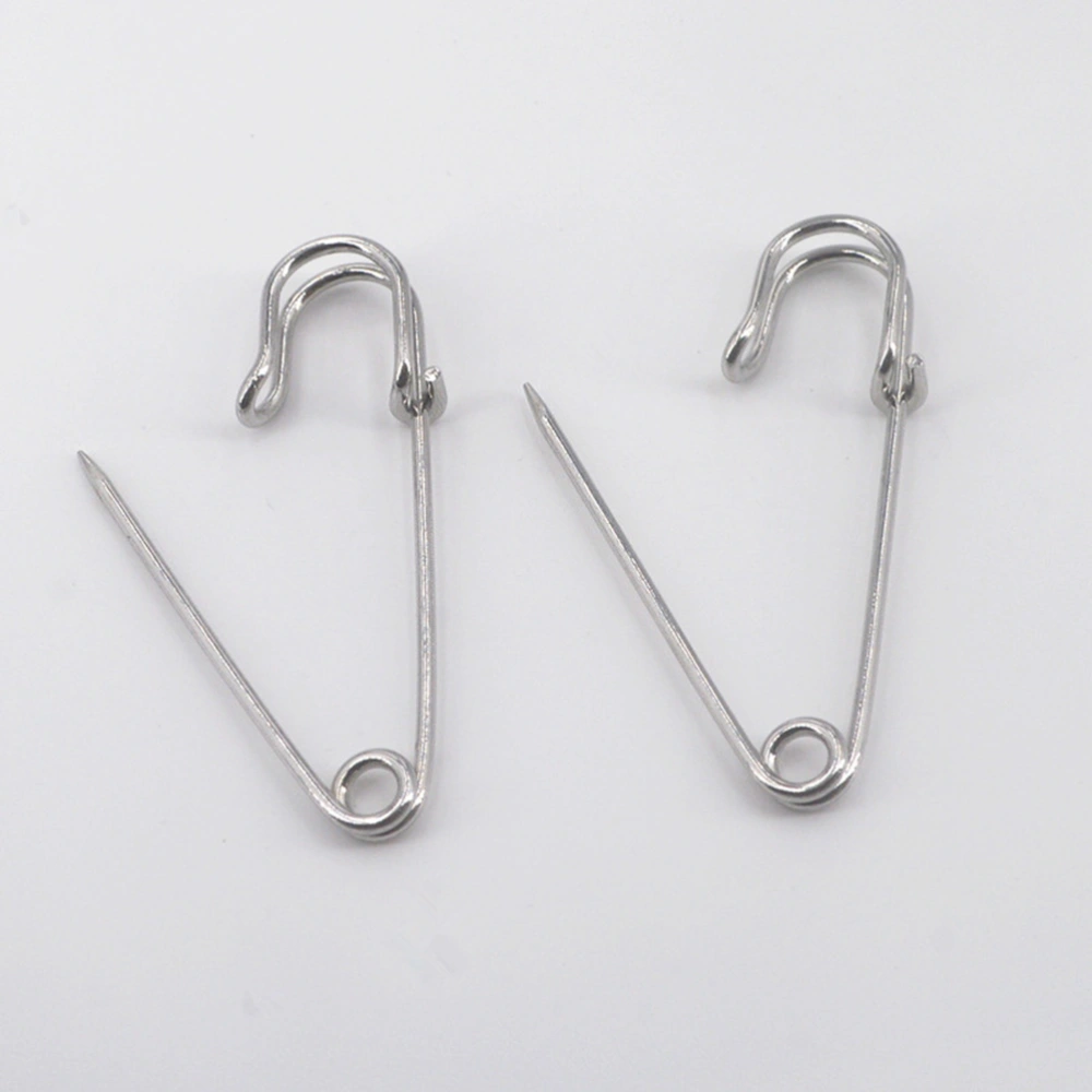 30pcs 45mm Premium Safety Pin Heavyduty Pin Fastener with Nickel Coating for Quilt, Blankets, Crafts