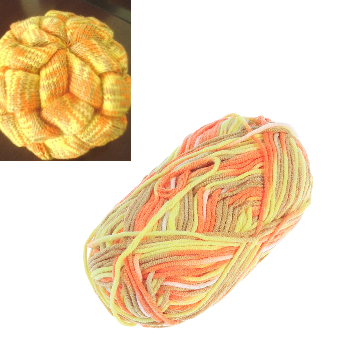 50g Milk Cotton Yarn Cotton Chunky Hand-woven Crochet Knitting Wool Yarn Warm Yarn for Sweaters Hats Scarves DIY (As Shown)
