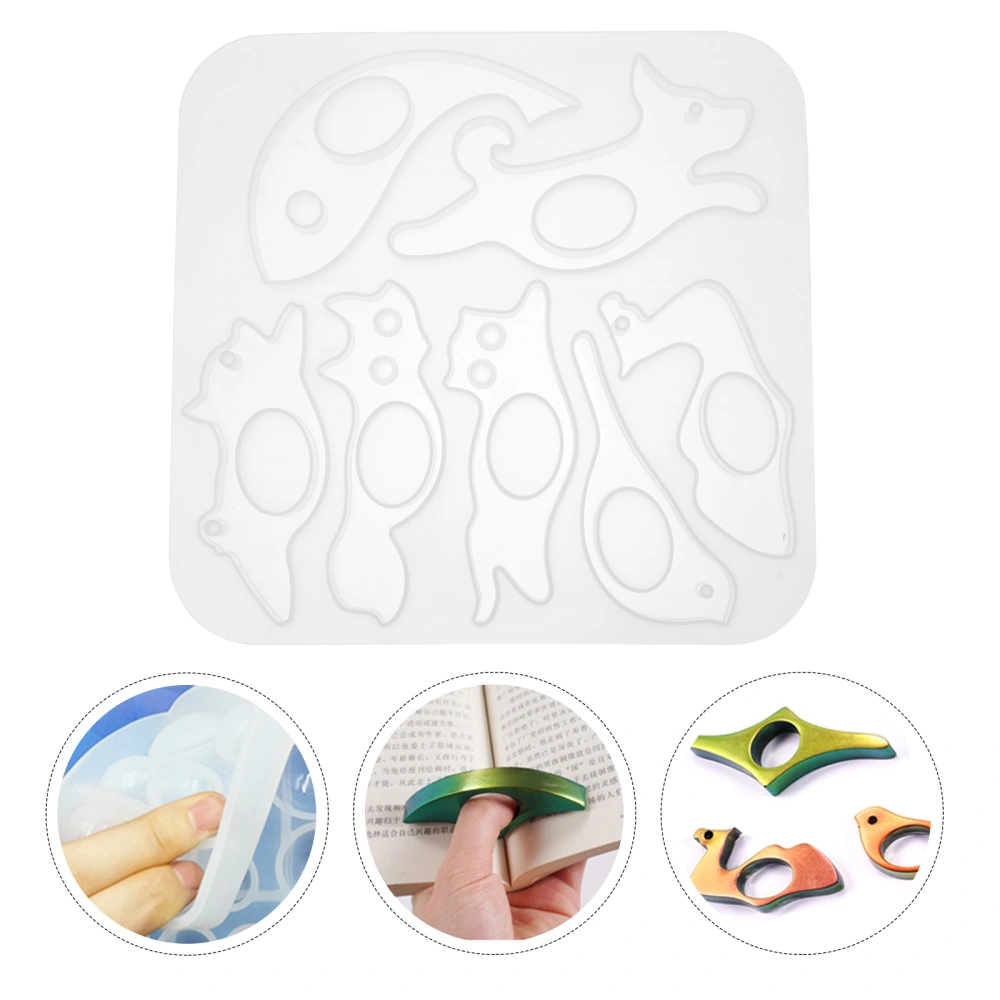 Silicone DIY Book Page Holder Mold Thumb Ring Mold Reading Accessories Gifts