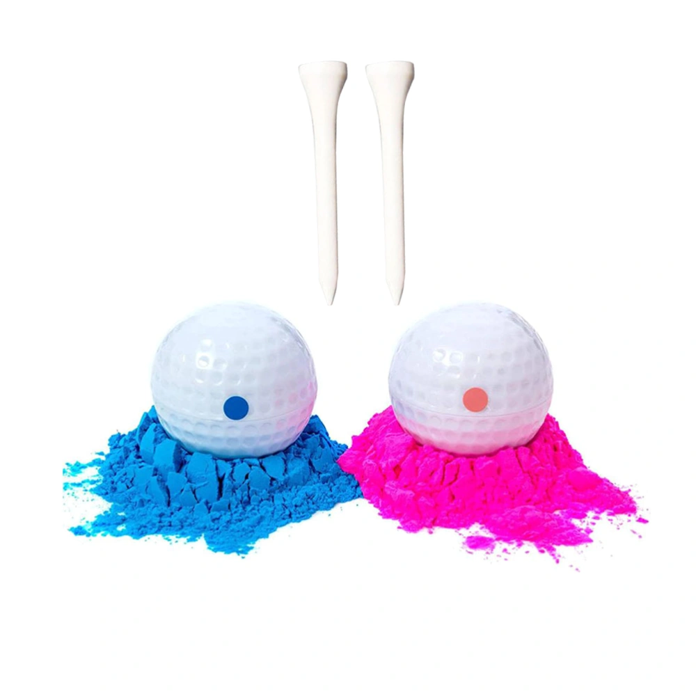 2Pcs Birthday Party Gender Reveal Powder Balls Banquet Smoke Powder Bombs