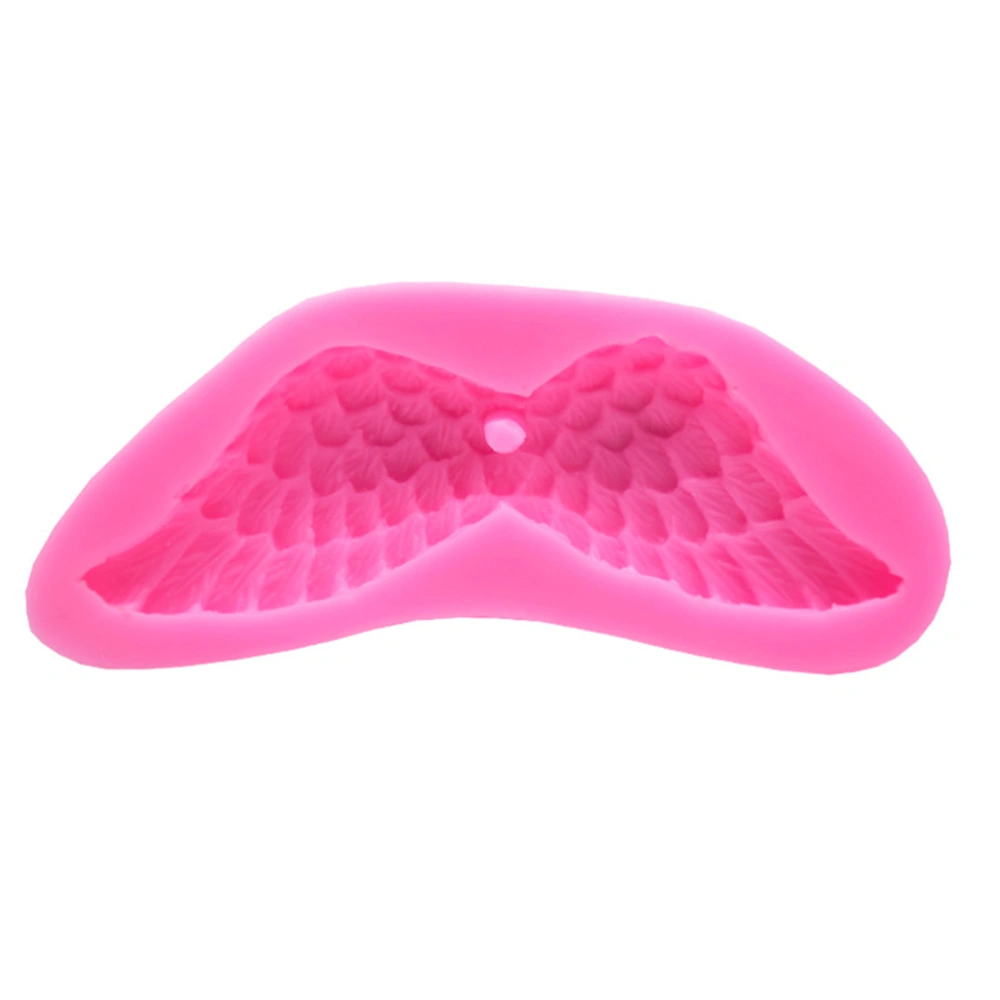 Silicone Angel Wings Molds Cake Decorating Tools Bakeware Cupcake Dessert Chocolate Fondant Mold (Pink)