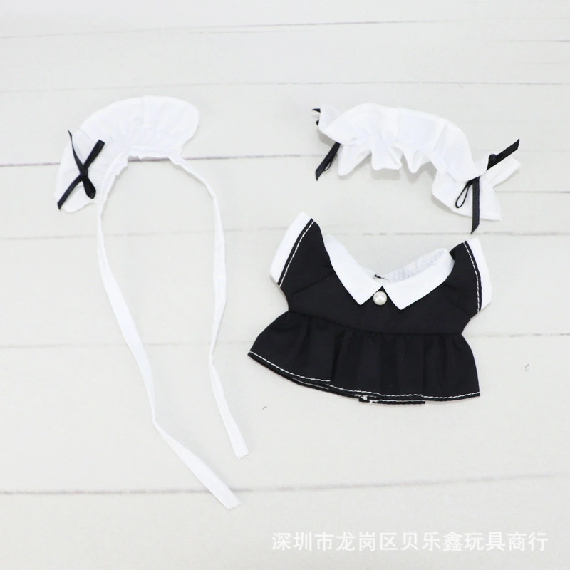 1 Set of Doll Clothes Mini Doll Maid Outfit Decorative Maid Outfit Props Adorable Doll Costume