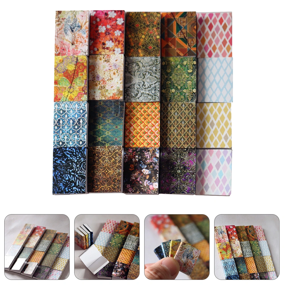 20Pcs Mini Notebooks Colored Mini Notepads Ornaments Small House Accessories