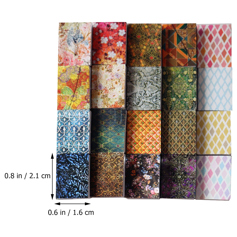 20Pcs Mini Notebooks Colored Mini Notepads Ornaments Small House Accessories