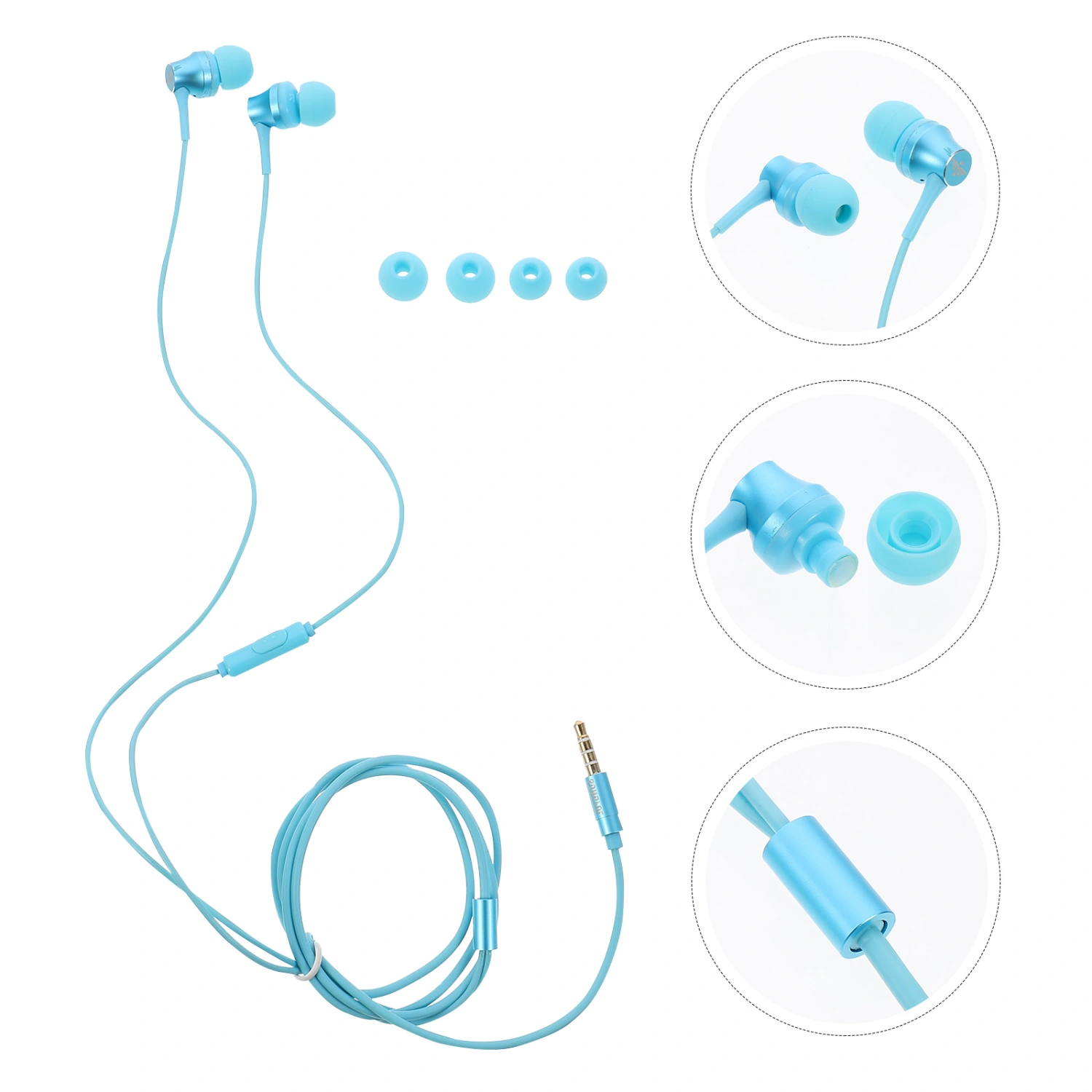 Wired Earphone Ergonomic 3.5mm In-ear Headphone For Phone Tablet Laptop
