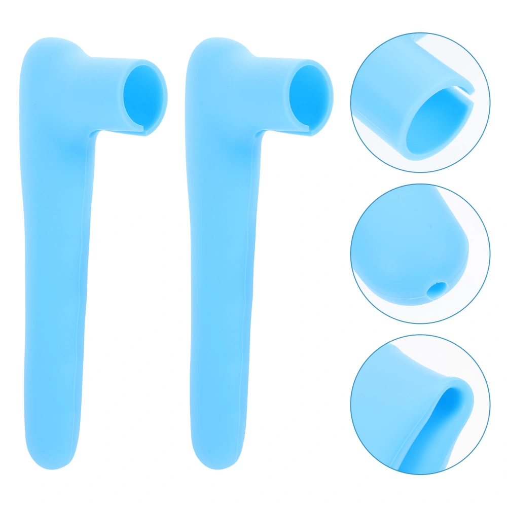 2Pcs Silicone Doorknob Covers Anti-Collision Sleeves Baby Safety Protection Tool