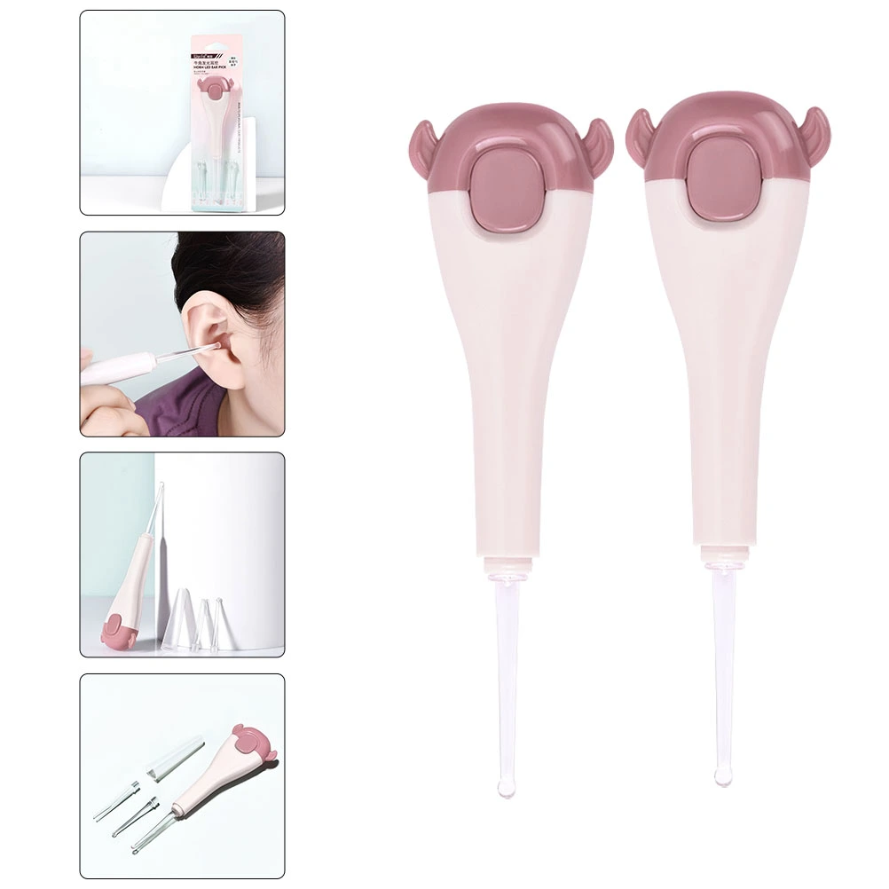 2Pcs Premium Ear Cleaner Glowing ABS Luminous Ear Pick Earwax Removal Tool