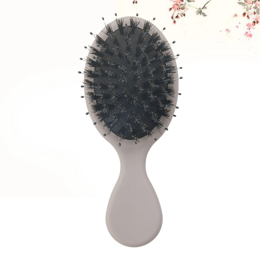 1pc Air Cushion Comb Pig Bristle Comb Hair Detangling Comb Head Massage Comb Hair Straightening Combs White Grey