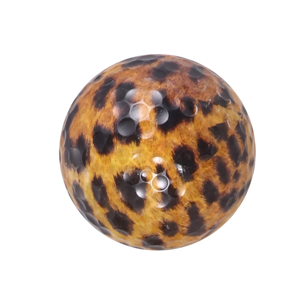 Multicolor Ball Double-layers Practice Ball Training Sports Ball Game Toy Match Ball Gift(Leopard Pattern)