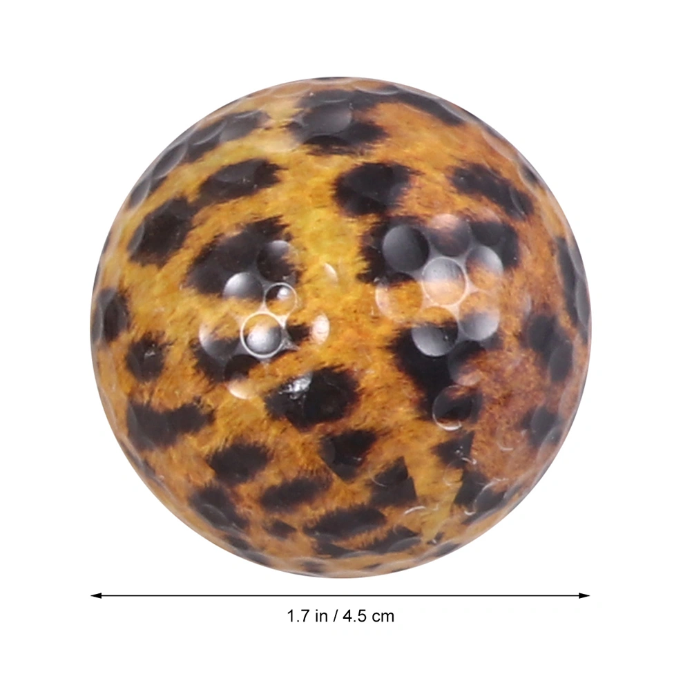 Multicolor Ball Double-layers Practice Ball Training Sports Ball Game Toy Match Ball Gift(Leopard Pattern)