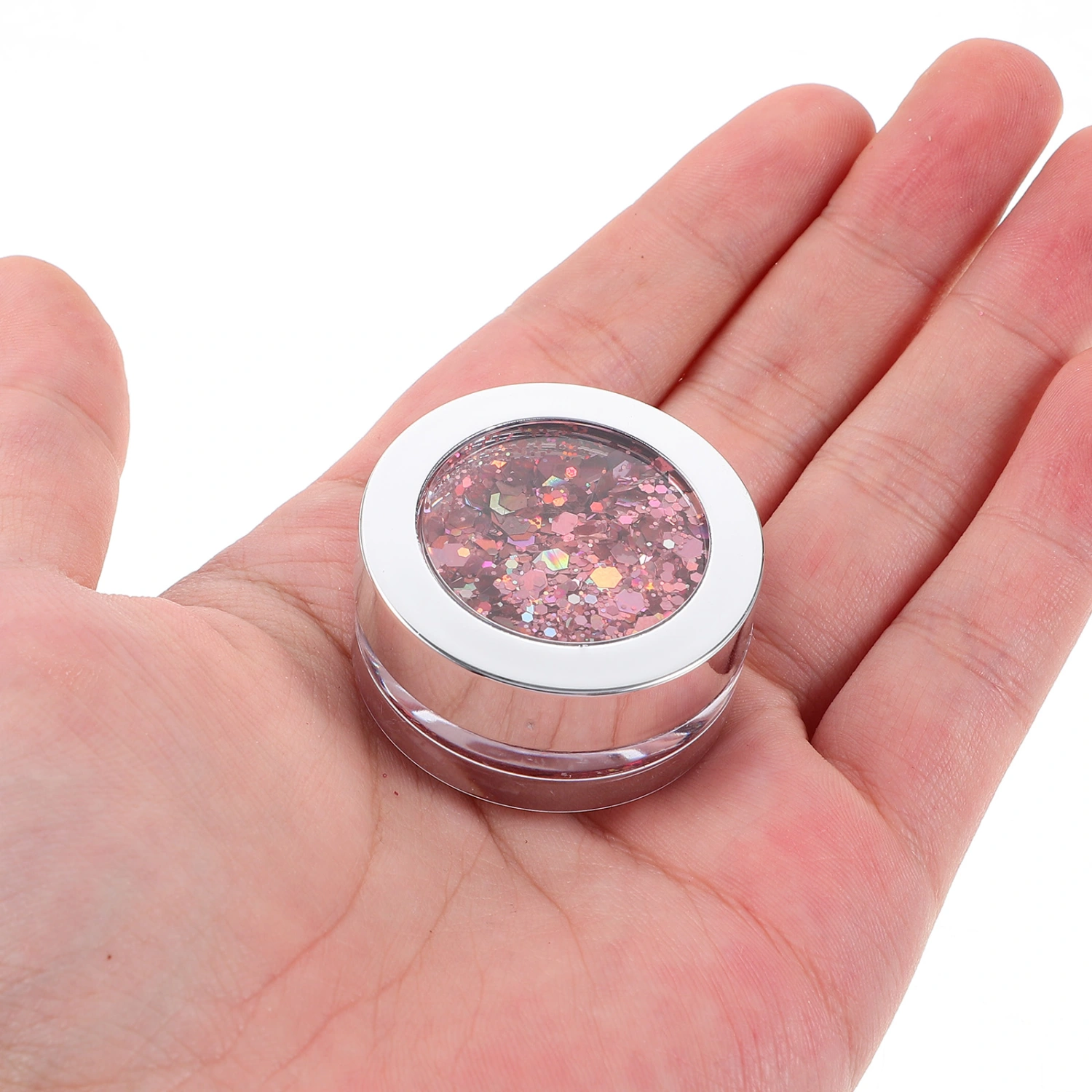 2 Bottles of Fine Glitter Nail Glitter Cosmetic Makeup Glitter Nail Art Supplies