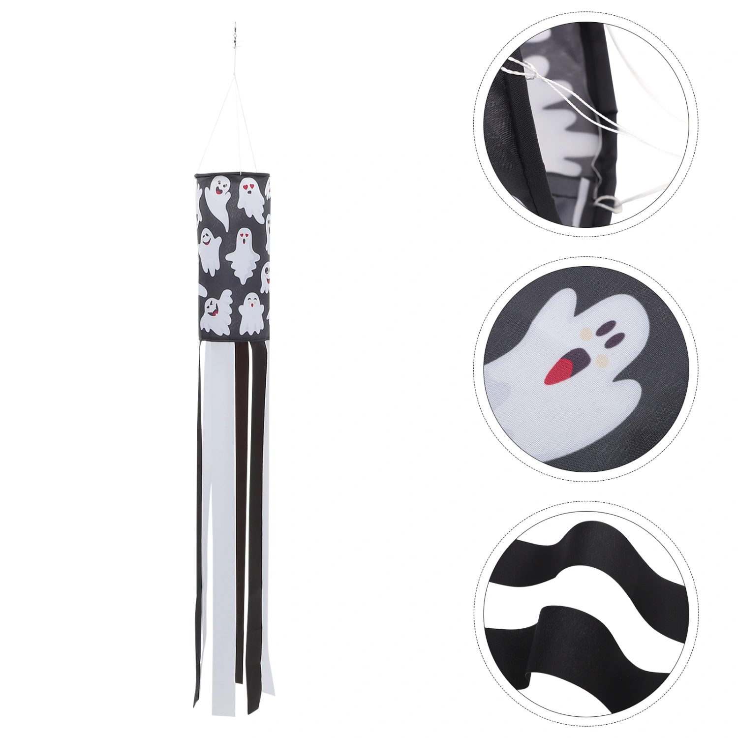 Halloween Windsock Haunted House Hanging Decor Outdoor Windsock Pendant