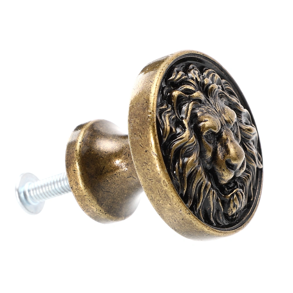 1pc Cabinet Handle Lion Head Wardrobe Knob Drawer Pull Handle Furniture Knob