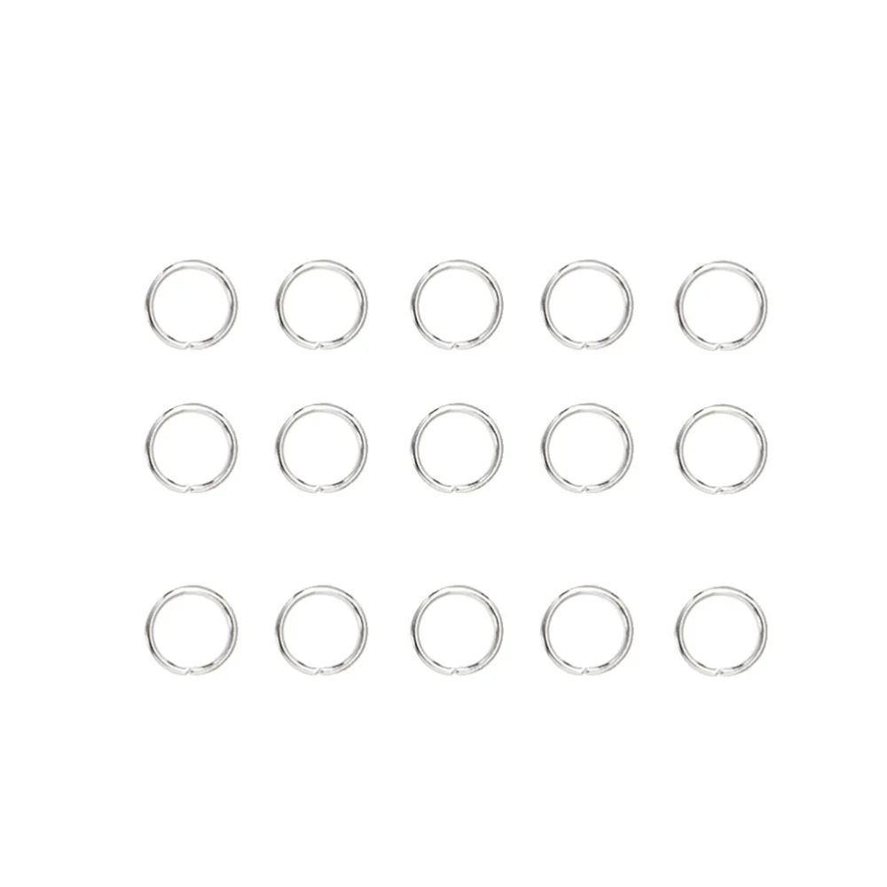 200pcs 10x10mm Split Circle Rings Jewelry DIY Accessory Stainless Steel Key Chain Rings