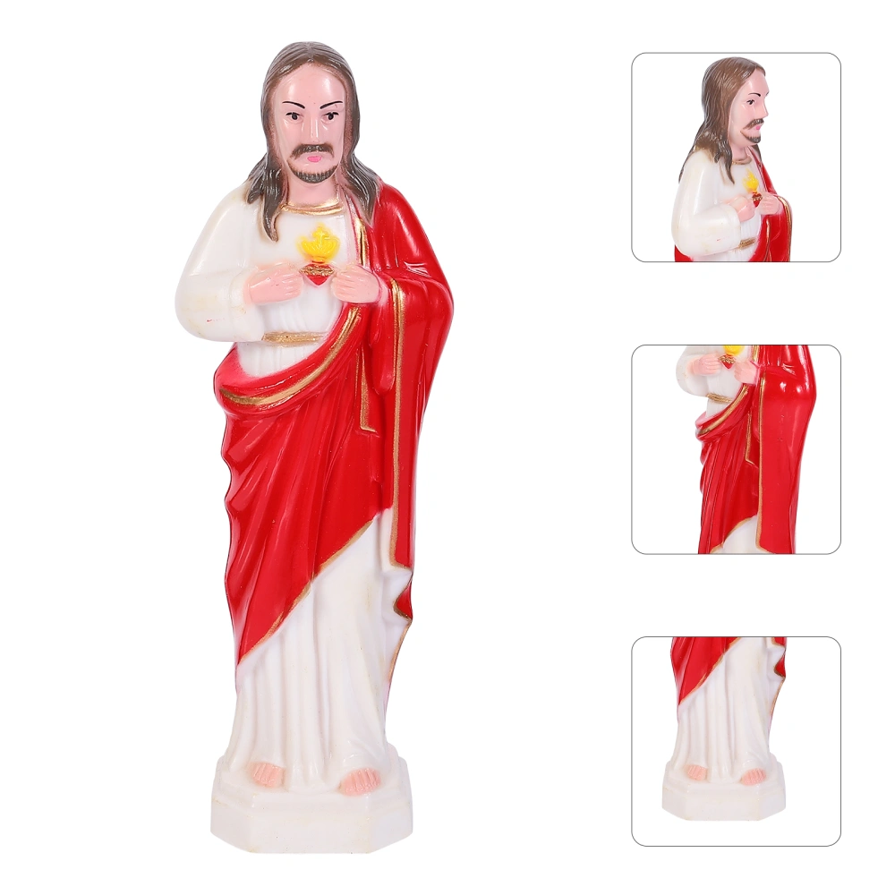 1Pc Catholicism Ornament Exquisite Jesus Statue Adornment Catholicism Statue Decor