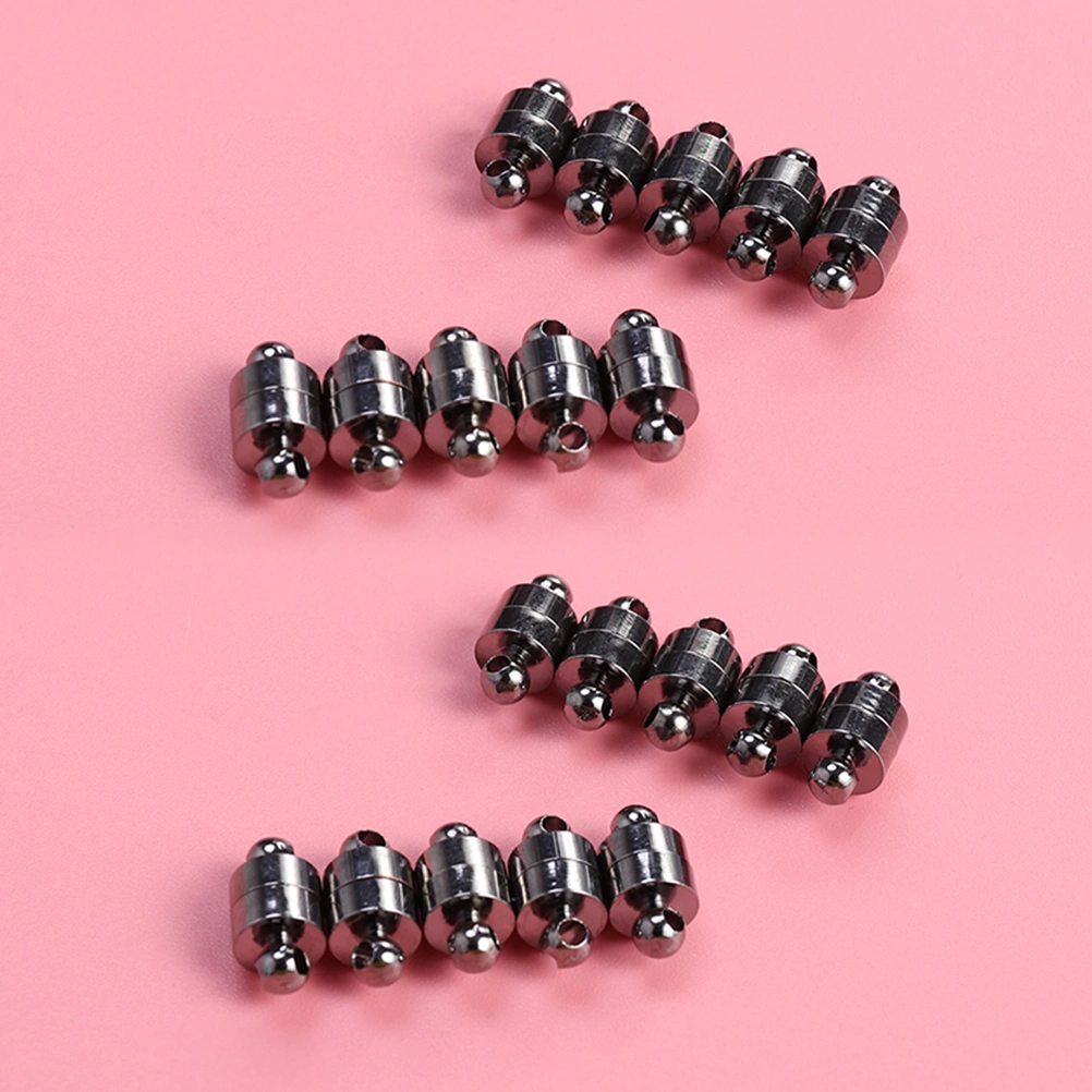 20pcs Small Strong Magnetic Clasps Connector Magnetic Fastenter for DIY Jewelry Necklace Bracelet Anklets (Black)