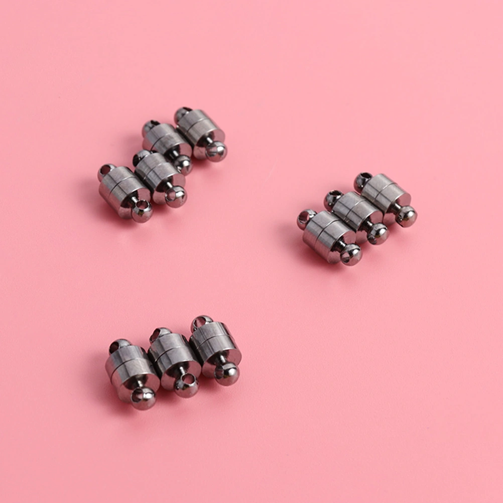 20pcs Small Strong Magnetic Clasps Connector Magnetic Fastenter for DIY Jewelry Necklace Bracelet Anklets (Black)