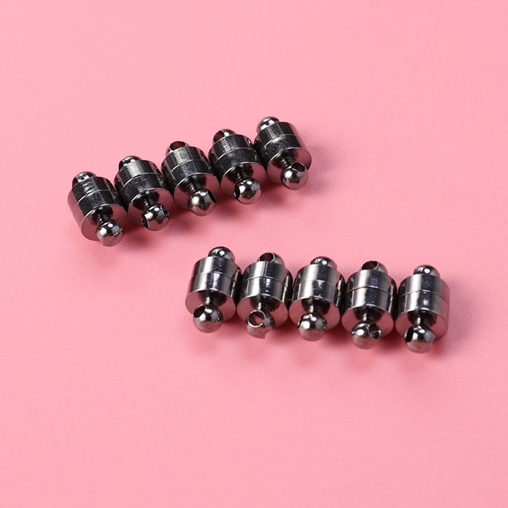 20pcs Small Strong Magnetic Clasps Connector Magnetic Fastenter for DIY Jewelry Necklace Bracelet Anklets (Black)