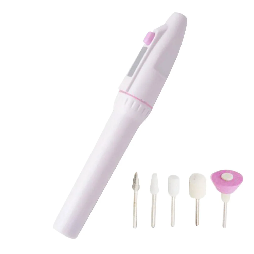 Mini Electric Nail Drill Machine Nail File Pedicure Manicure Grinding Grinder Polisher Tool Sets (No Battery)