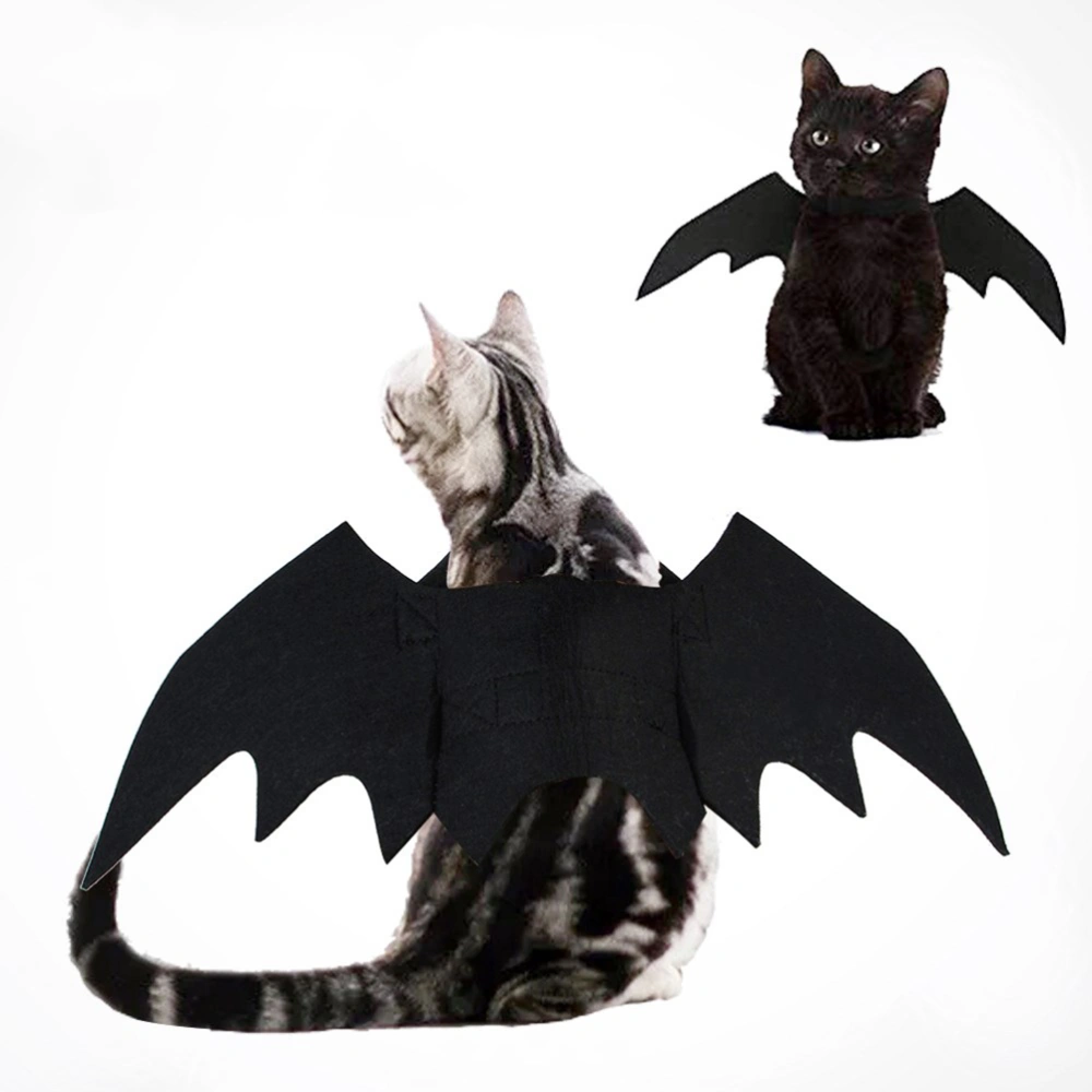 Halloween Pet Bat Wings Pet Dog Cat Adjustable Wings Halloween Costums Dress-up Accessory