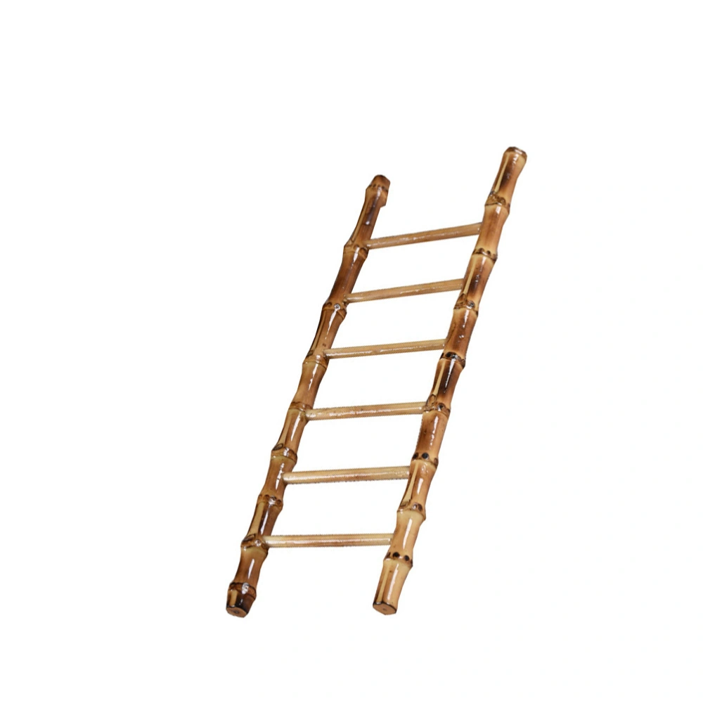 Mini Exquisitely Decorated Bamboo Ladders Bamboo Photo Props for Decoration