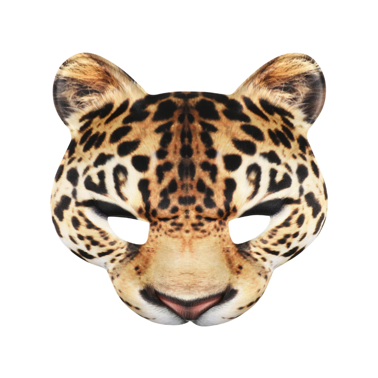 1pc Halloween Leopard Cosplay Mask Masquerade Half Face Mask Animal Mask Fancy Dress Party Supplies
