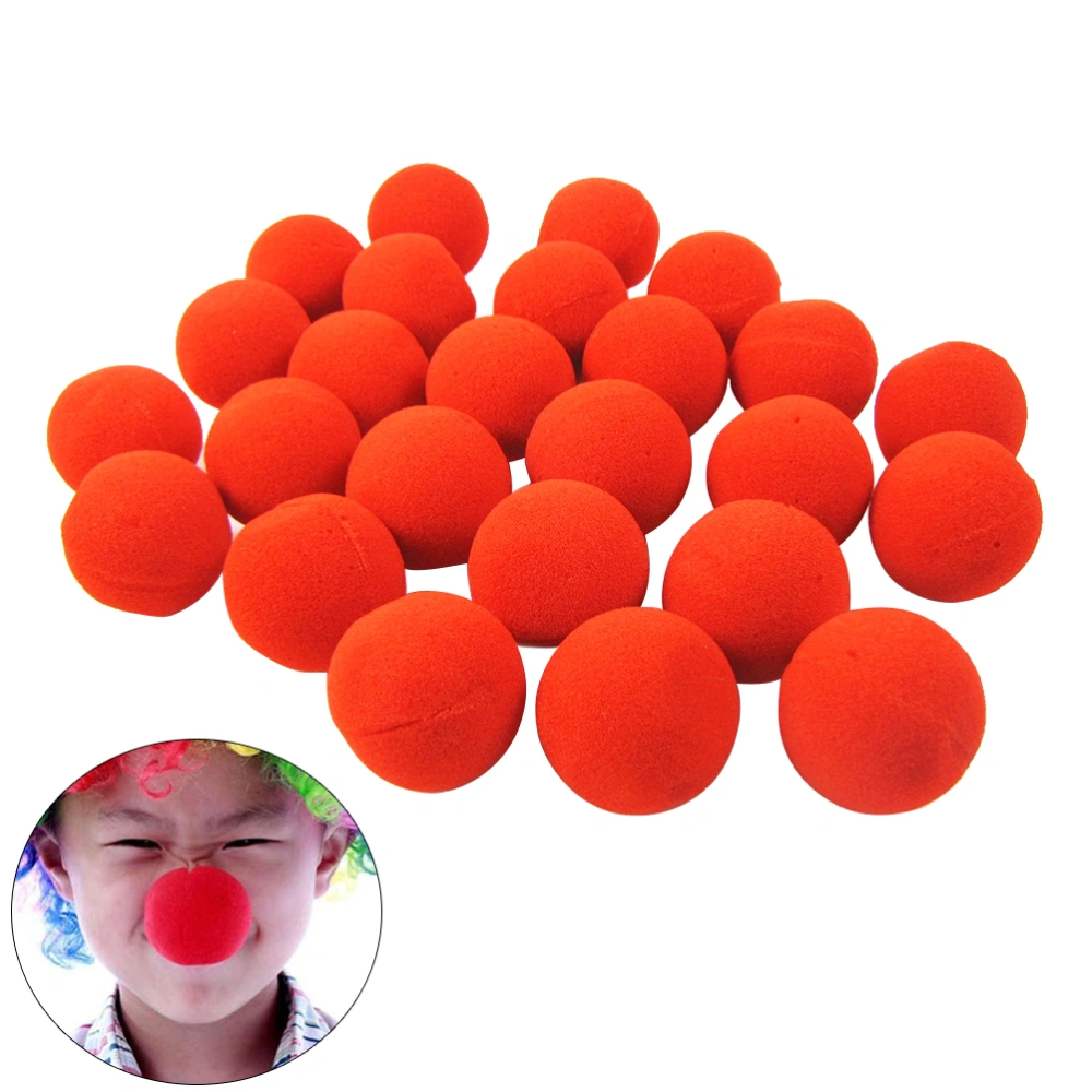 36pcs Funny Sponge Clown Noses Dress-up Props Stage Props for Christmas Halloween Party Costume Balls (Red)