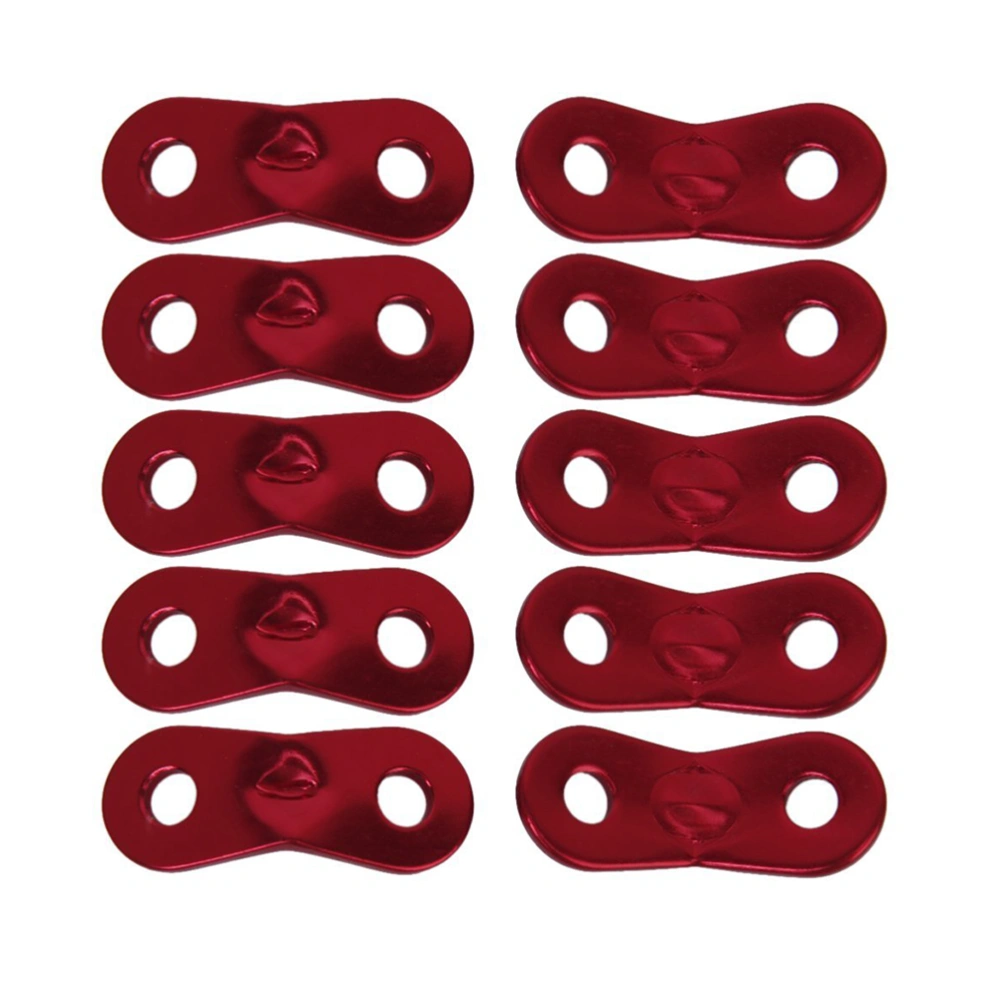 10pcs 5mm Alloy Self-Locking Guy Line Bent Runners for Tent Awning