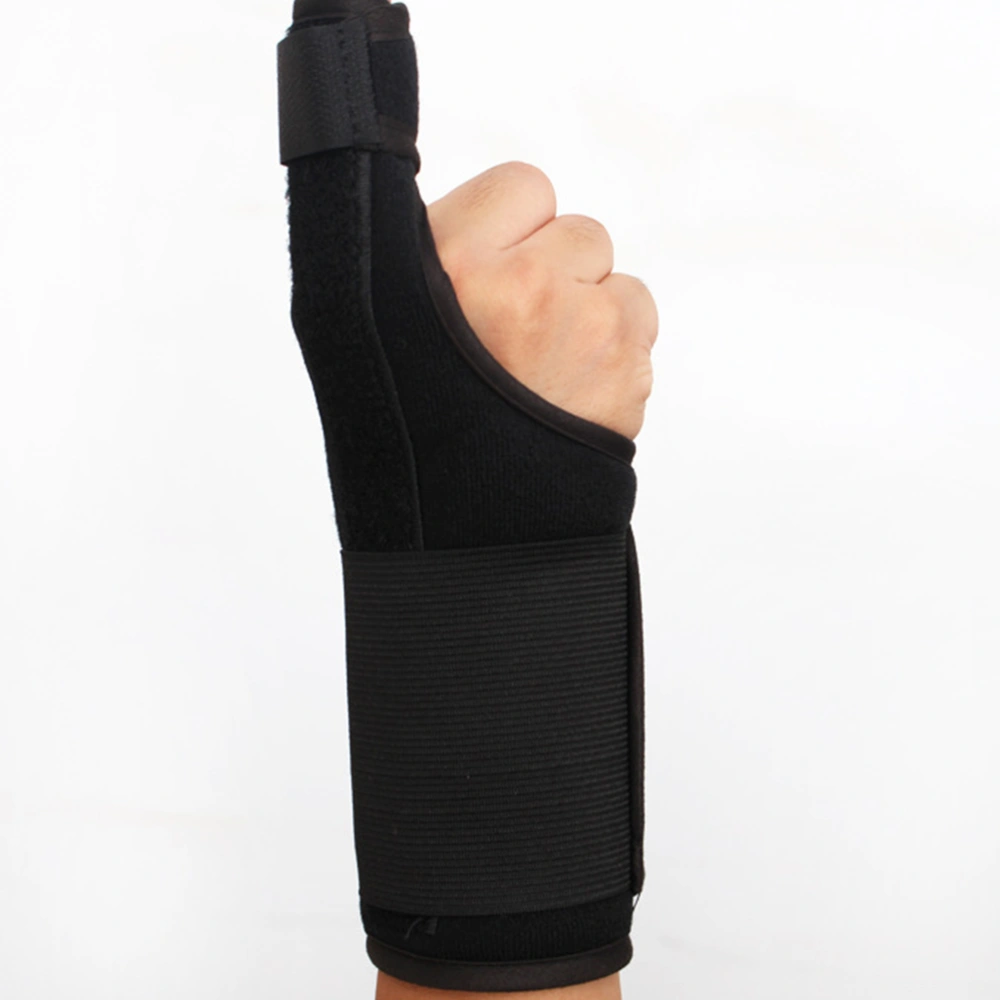 Finger Fixing Sleeve Finger Splint Breathable Protective Finger Cover Black