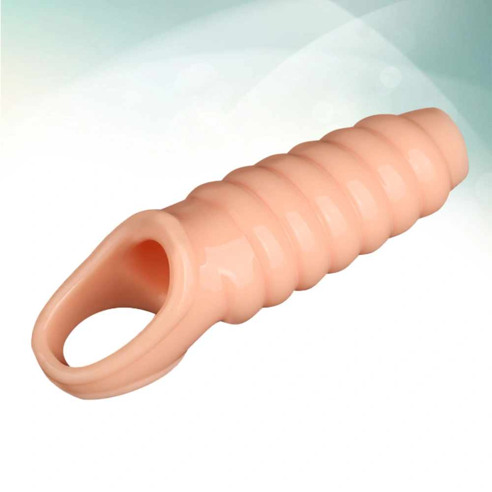 Reusable Penis Sleeve Extender Extension Sex Toy Enlarger Condom Sheath Delay Ejaculation Toys for Men